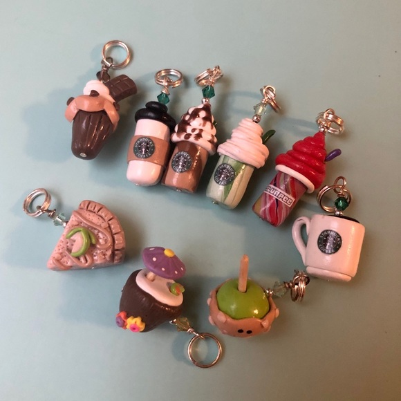 handmade Jewelry Handmade Polymer Clay Starbucks Food Kawaii Charms